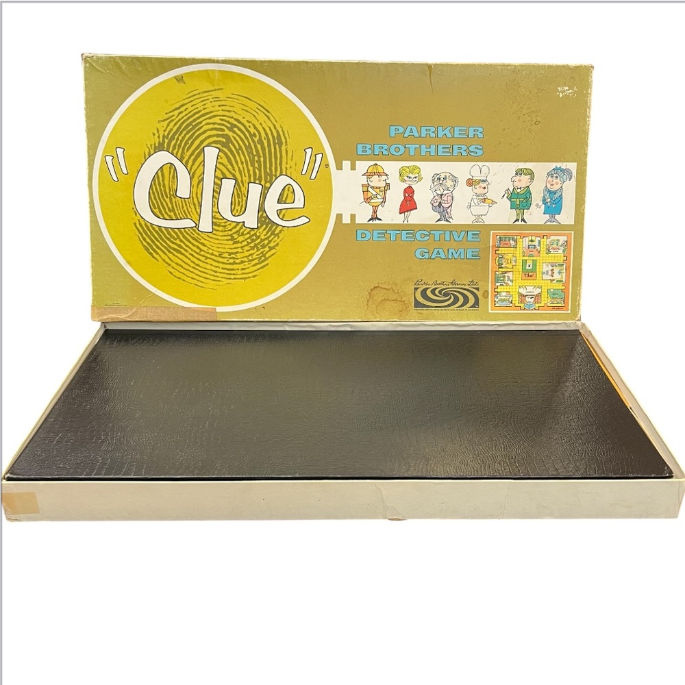 Vintage 1963 Clue Detective Game - Parker Brothers - Made in Canada